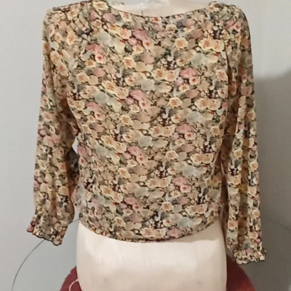 American Rag Multicolor Floral Blouse - Picture 3 of 3